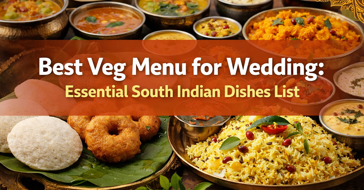 Best Veg Menu for Wedding: Essential South Indian Dishes List